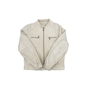 Vintage genuine leather moto jacket